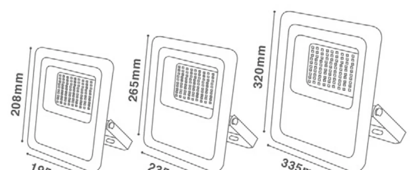 TLC-218 (Flood Light) technical drawing