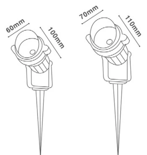 TLC-221 (Spike Light) technical drawing